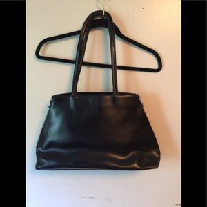 Furla leather handbag with zip at sides for expansion